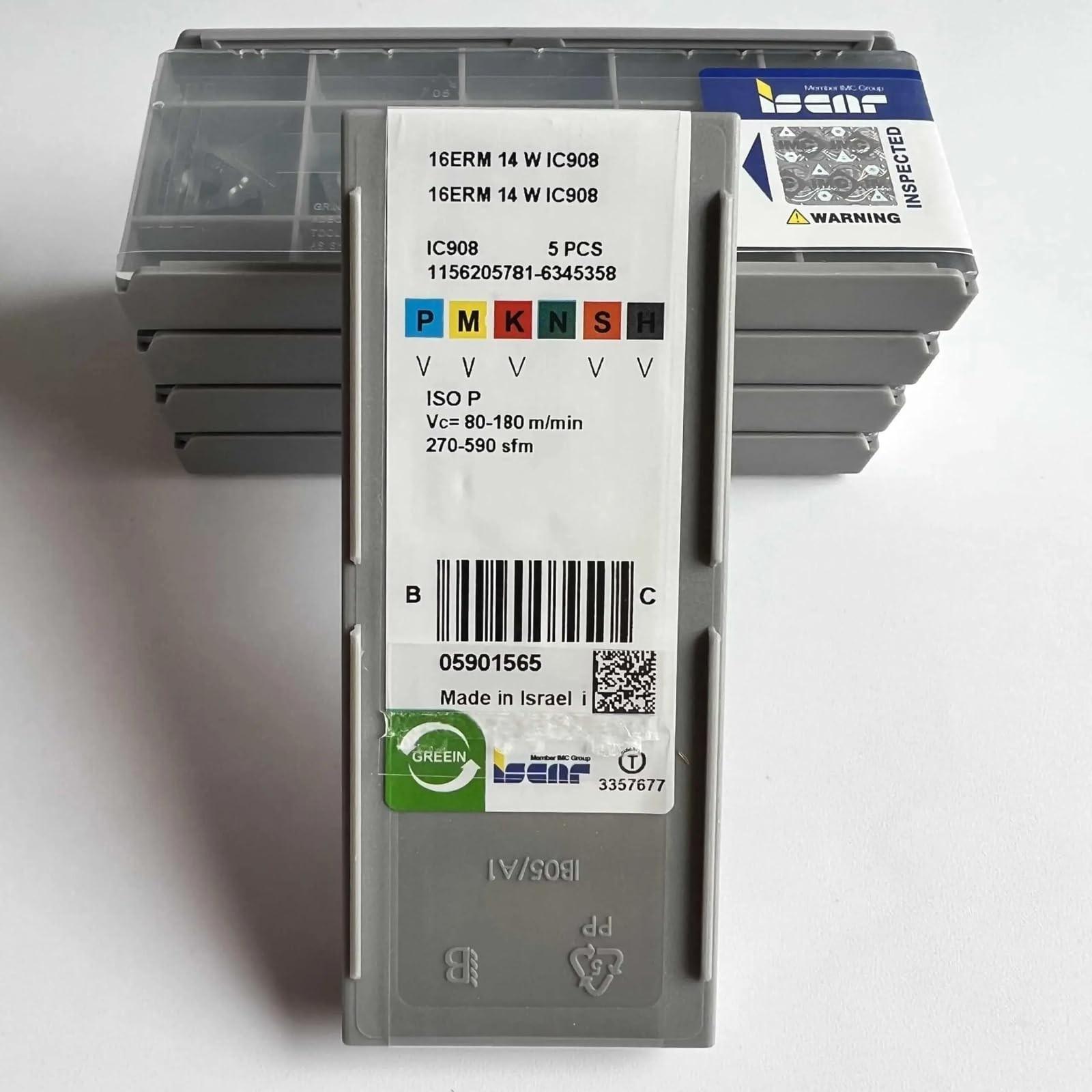 

ISCAR / 16ERM14W IC908 /Industrial indexable Carbide Inserts 10 PCS