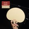 Thickened Double-Sided DIY Round Fan with Blank White Xuan Paper for Hand-Painting