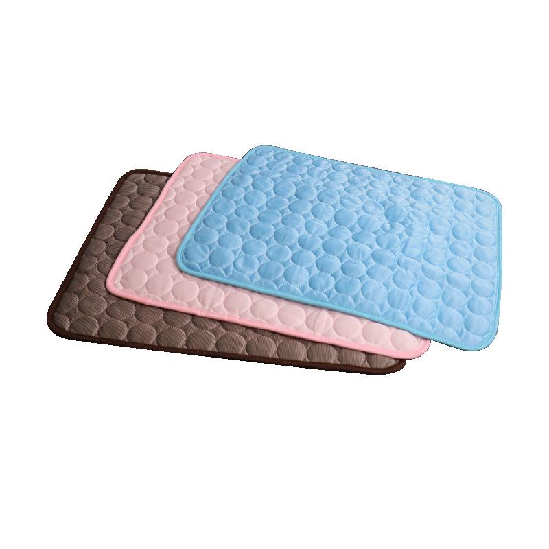 Washable Pet Cooling Pad Cats Summer Rest Sofa Bed Seat Mats Breathable Overlocking Fabric Puppy Bed Pet  Accessoires