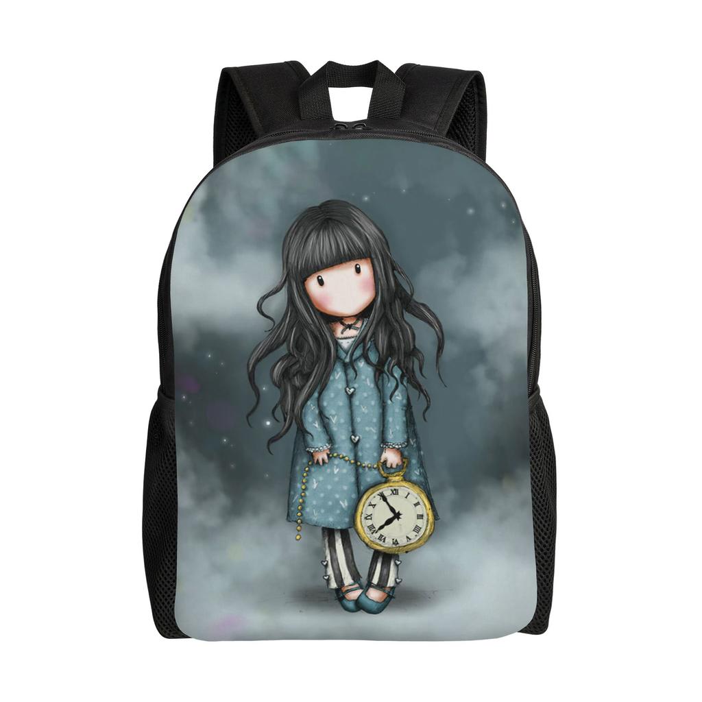 S-Santoro G-Gorjuss Rucksack für Männer Frauen Cooler Studenten Business Tagesrucksack Niedliche Puppen Spielzeug Laptop Computer Umhängetasche Geschenk
