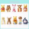 Mini Figuras Fofas de PVC do Ursinho Pooh e Amigos