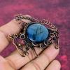 Labradorite Pendant Gemstone Pendant Handmade Copper Wire Wrapped Rabbit Pendant