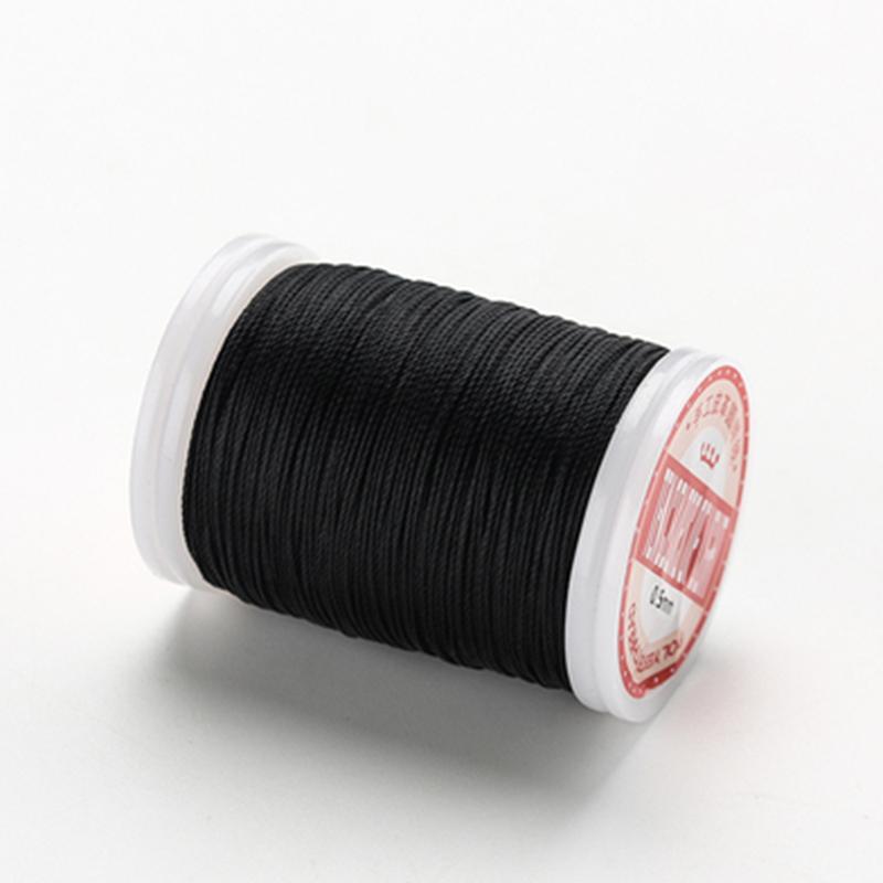 0.5mm Round Waxed Thread Leather Sewing Craft Polyester High Quality Cord Wax Coated Strings Strength Thread Handmade