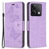 For Xiaomi Redmi Note 13 5G Leather Case Wallet Phone Cover Butterfly Pattern