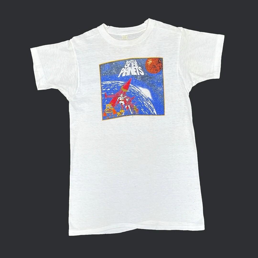 Battle Of The Planets 1970 70s Vintage Promo Anime Television Series Unisex T-Shirt XL