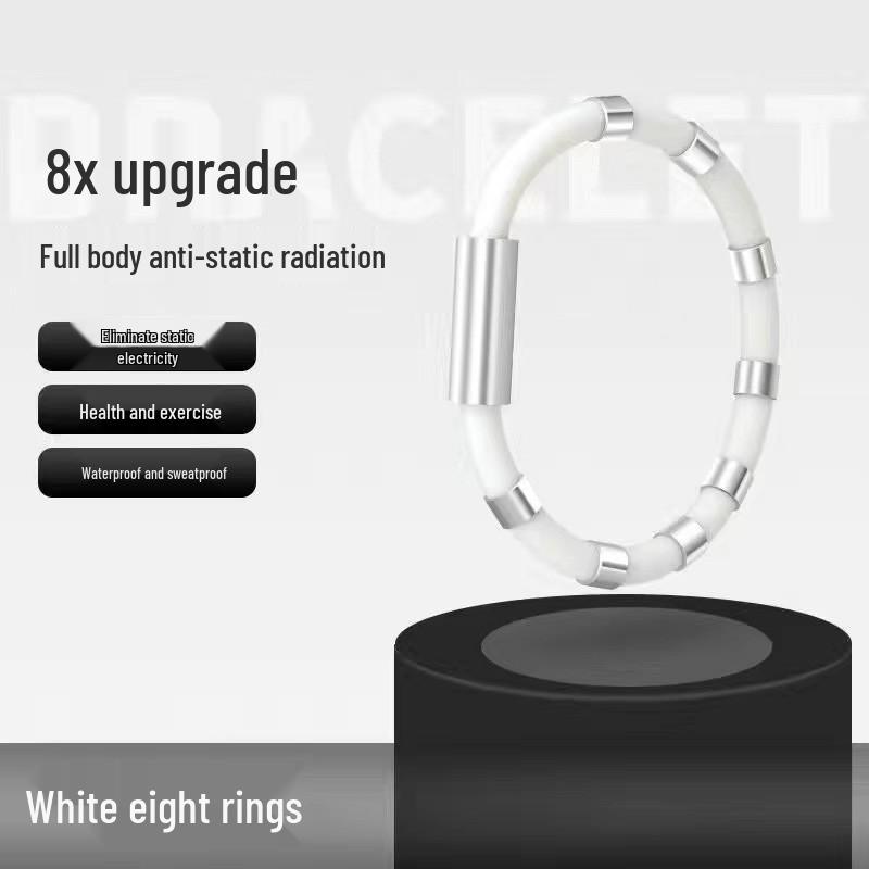 

Зимний антистатический силиконовый браслет: Магнитные украшения из титановой стали с изолированными отрицательными ионами, устраняют статическое электричество