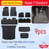 Floor Mats for Tesla Model Y Standard RWD AWD 2026 All Weather Floor Mat Cargo Liner Trunk Mat Frunk Backrest Mats Accessories
