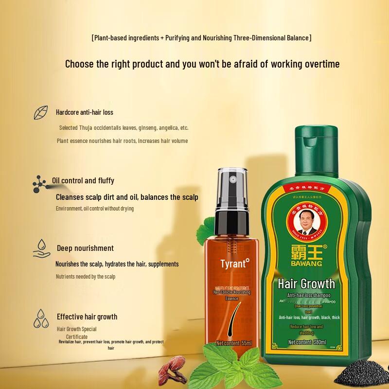 

Bawang Anti-Hair Loss & Growth Shampoo Set for Men