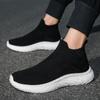 Fashion Breathable Men's Casual Shoes Soft Running Shoes Ankle Boots Socks Shoes Mesh Sneakers Comfort Tennis Shoes Sports Shoes