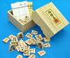 Shogi tabletop bonded shogi board and wooden pressed paulownia set Shin-Katsura 1-inch high-quality box.