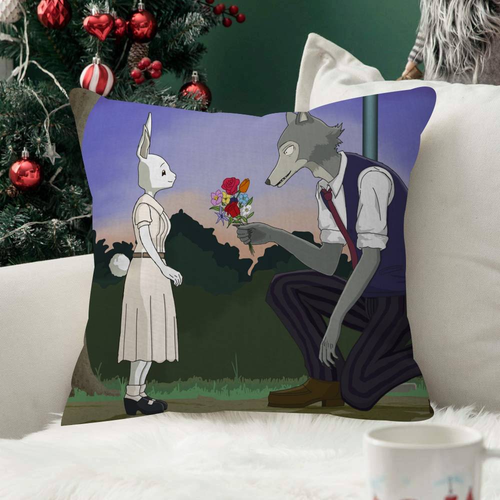 pc Anime Beastars Cushion Cover Inches Farmhouse Decor Home Throw Pillow Covers For Couch Decorations