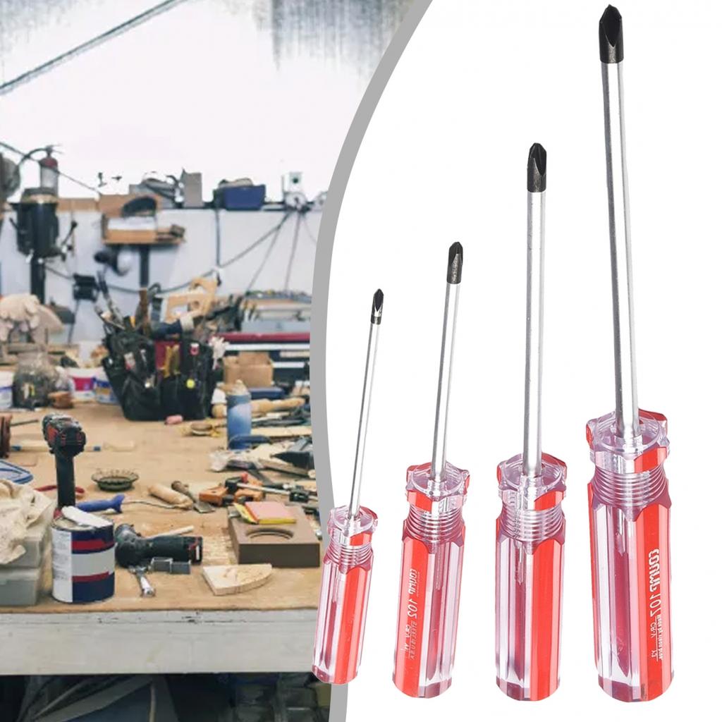 4pcs Y-shaped Screwdriver For Furniture Repair Plastic Handle