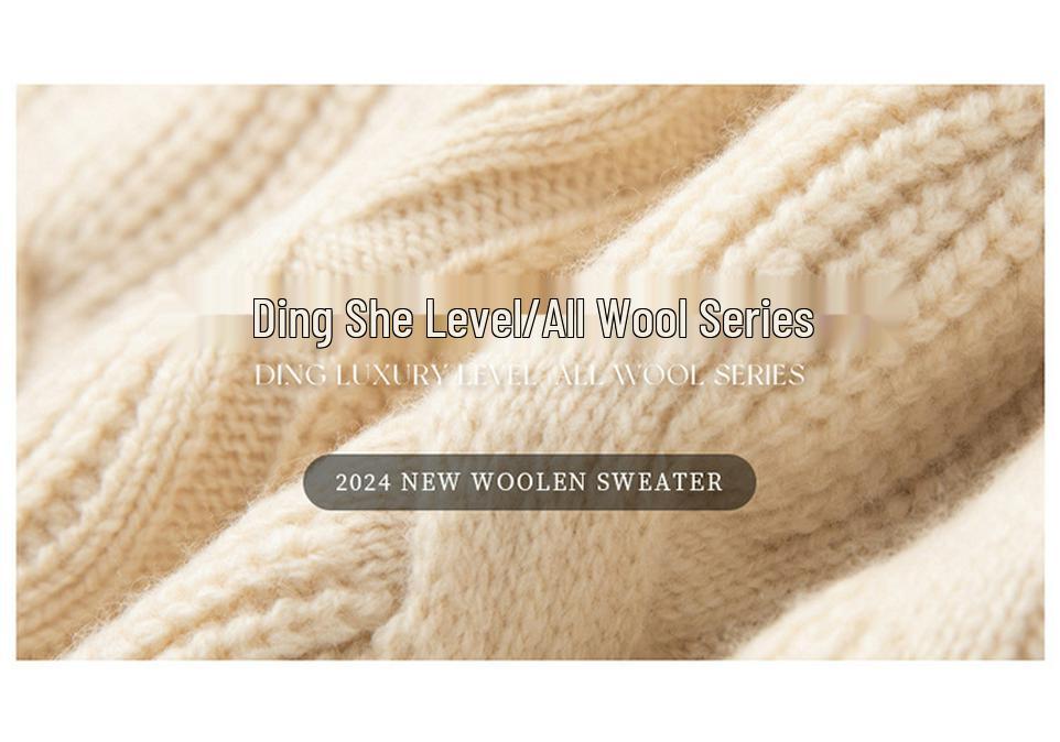 Women's Red 100% Pure Wool Lantern Sleeve Sweater with Half-High Collar and Twist Pattern - Loose Knit Pullover