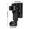 Flashlight Holster For Belt Rotatable Flashlight Carrier Gear Flashlight Belt Holder Light Carry Case Torch Holster With Lever