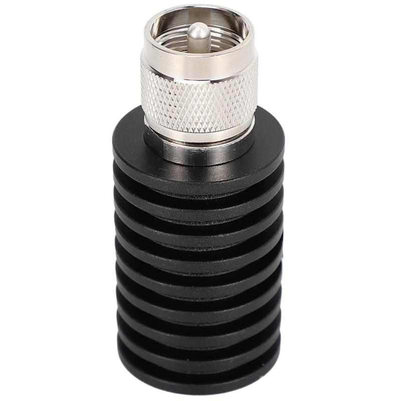 

1 Pcs RF Coaxial 25W U Style UHF PL259 M Male Connector 50 Ohm DC-1Ghz Dummy Load Plug чорний
