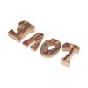 4Pcs Letters Wooden Blocks LOVE Shape Retro Free Standing Decorative Cutouts for Home Wall Table