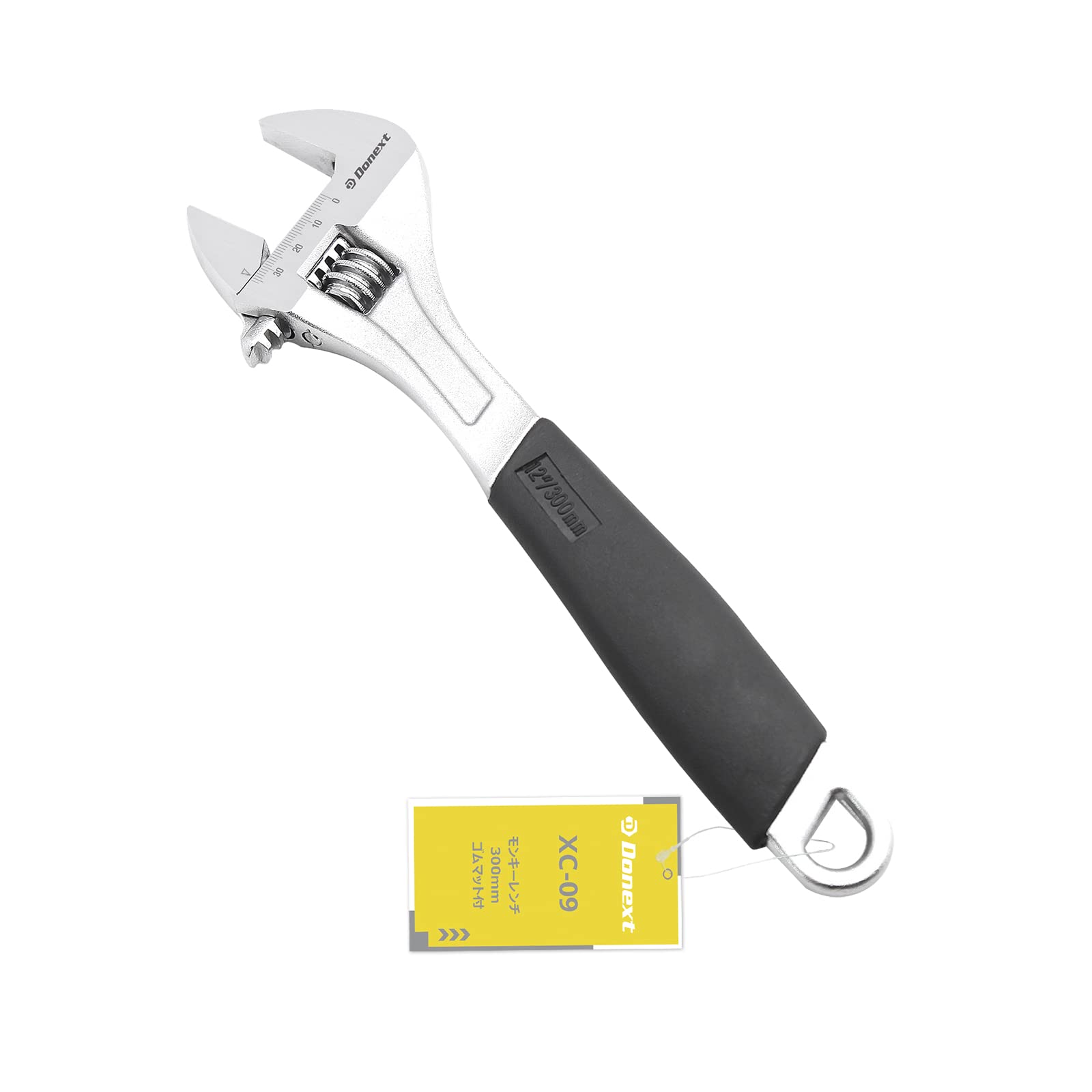 

Donext Adjustable Maximum with Graduations and Rubber for Wrench, 300mm, Opening, 35mm, Mat, CR-V