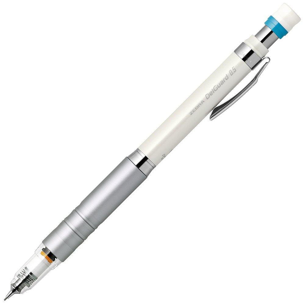 Delgard Type Lx Mechanical Pencil 0.5mm White with Eraser Bonus