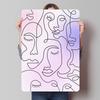 Abstract Line Art Faces Sign Abstract Art Poster Decorative Wall Frames Decoration Living Room Decor Men Modern Home Decoration