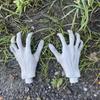 2Pcs Artificial Creepy Plastic Hands Halloween Haunted House Decoration Utility
