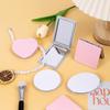 1 Piece Dual Sided Portable Heart Shaped Compact Mirrors Folding Makeup Mirror Travel Size High Definition Pocket Vanity