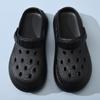 Summer New Men's Casual Hole Shoes Platform Non-slip Eva Fashion Round Head Indoor and Outdoor Beach Bag Head Sandals
