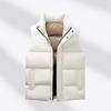 Unisex Lightweight Down Vest With Stand Collar Graphene-Infused Lining Casual Winter Outerwear Men Women