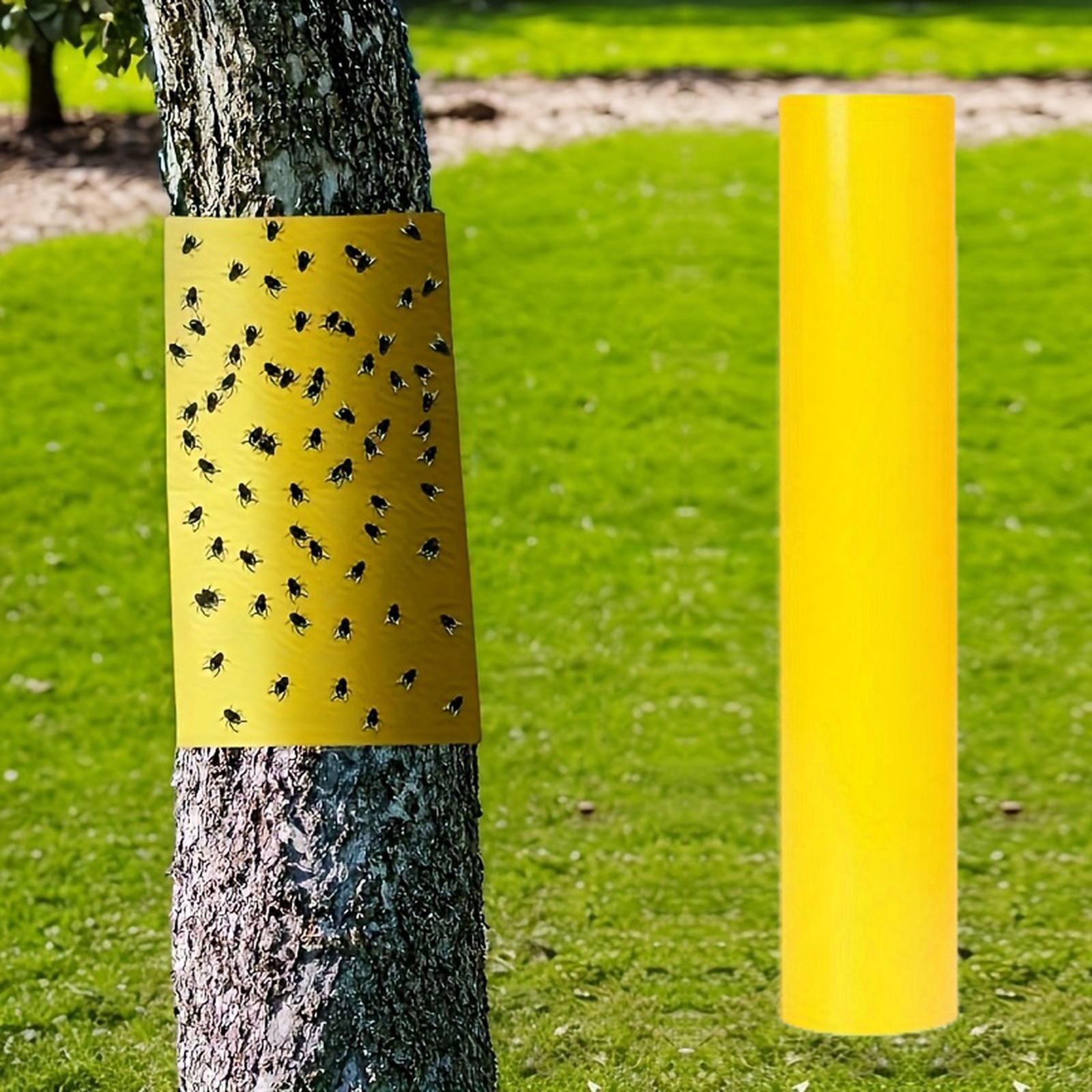 

Yellow Self-adhesive Insect Barrier Tape, Suitable For And Trees One Size жовтий