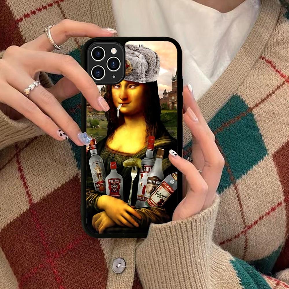 

Mona Lisa Phone Case Silicone PC+TPU For For IPhone 11 12 13 14 15 16 Plus Pro Max Cover iPhone 15