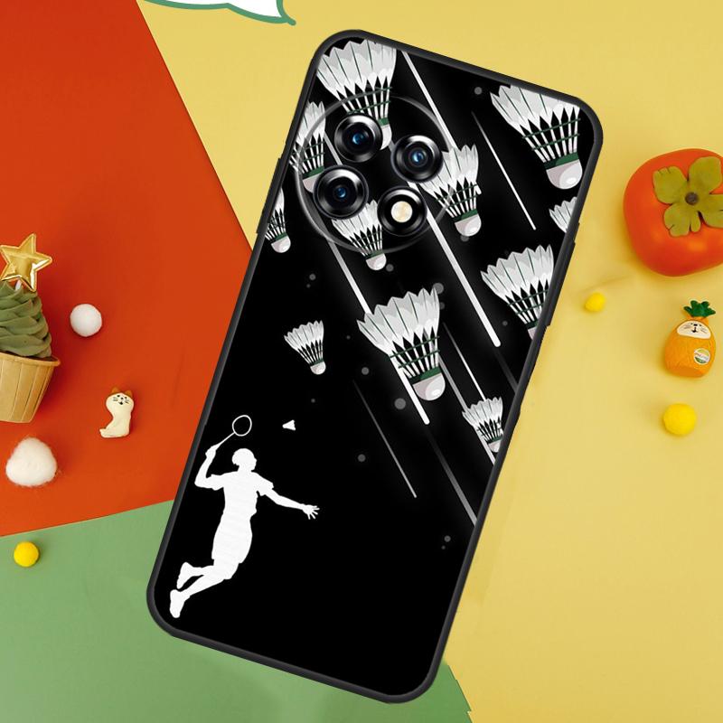 Badminton Sport Back Case For OnePlus 15 13R 13 13T 12 12R 11 10 10T 8T Nord CE 5 2 3 4 Lite N20 N30 Cover