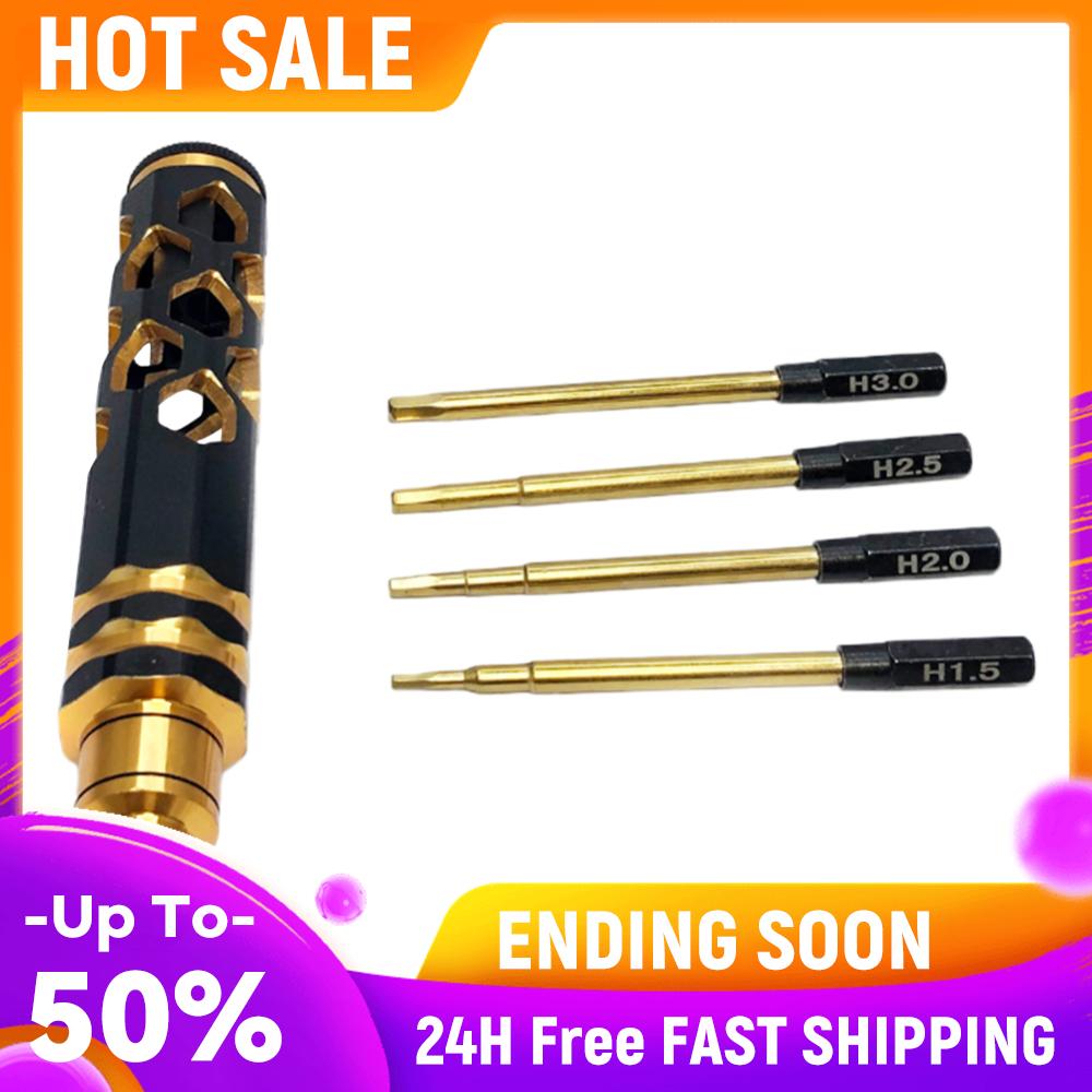 

4 In 1 Hexagon Screw Driver 1.5 2.0 2.5 3.0mm Hex Screws Wrench Tool Quick Change for Heli Airplanes Cars Boat RC Parts China Mainland
