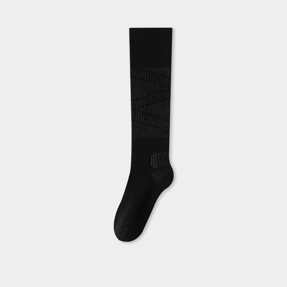 Ultra-thin Pressure Calf Socks Cottoon Mesh Long Socks High Quality Fitness Calf Socks  for Women чёрный