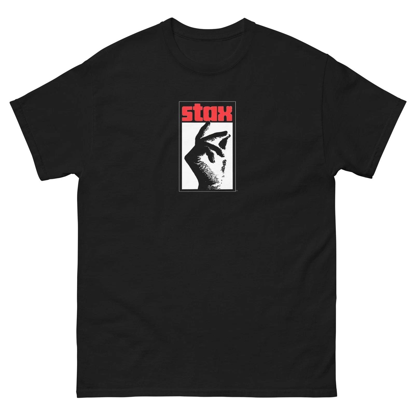 Stax Records Logo T-Shirt High-end Luxury Unisex Style Both of Men and Women S разноцветный