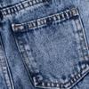 Girls' Fashionable Casual Teenage Casual Jeans With Bow Decorations And Wide-leg Pants