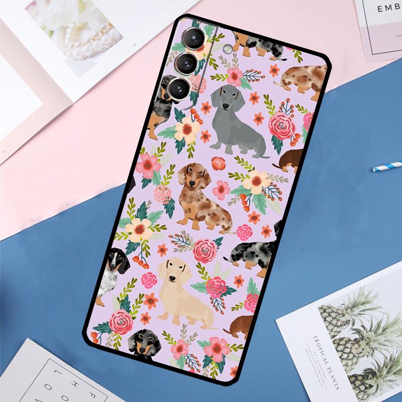 Dachshund Teckel Dackel Dog Case For Samsung Galaxy S22 S23 S24 Ultra S9 S10 Plus Note 10 20 Ultra S20 S21 FE Cover