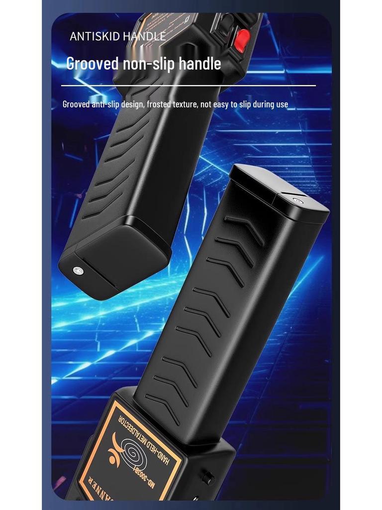 Handgehaltener Hochpräzisions-Metalldetektor Sicherheits-Scanner-Stick mit Infrarot-Erkennung für Flughäfen