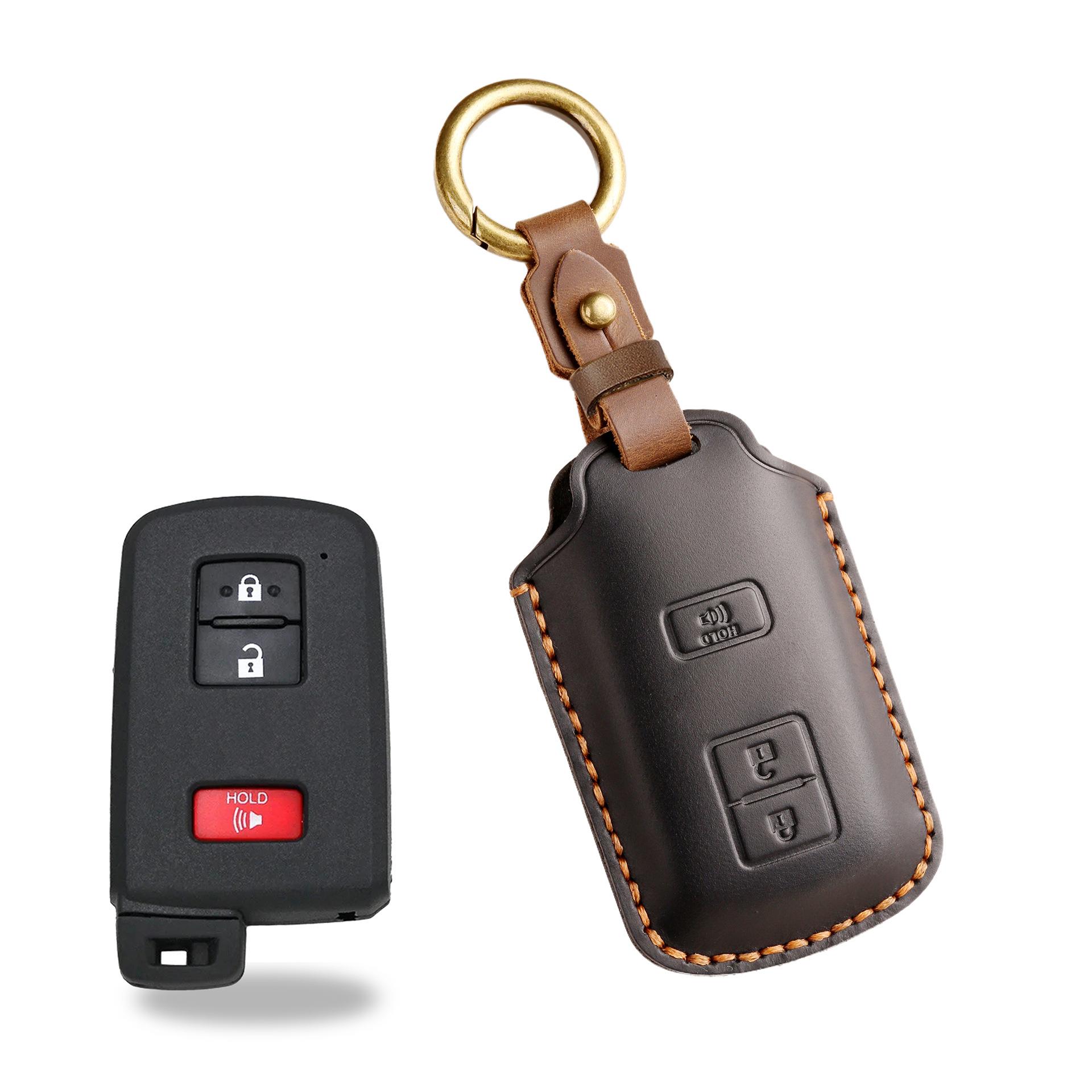 Applicable to Toyota key cover special first layer cowhide automotive supplies wholesale manufacturers key bag leather protective case