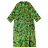 Vacation Style V-neck Retro Cotton and Linen Long Skirt