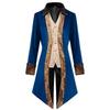 European and American Men's Steampunk Medieval Jacket Gothic Outerwear Uniform Gothic Coat Uniform