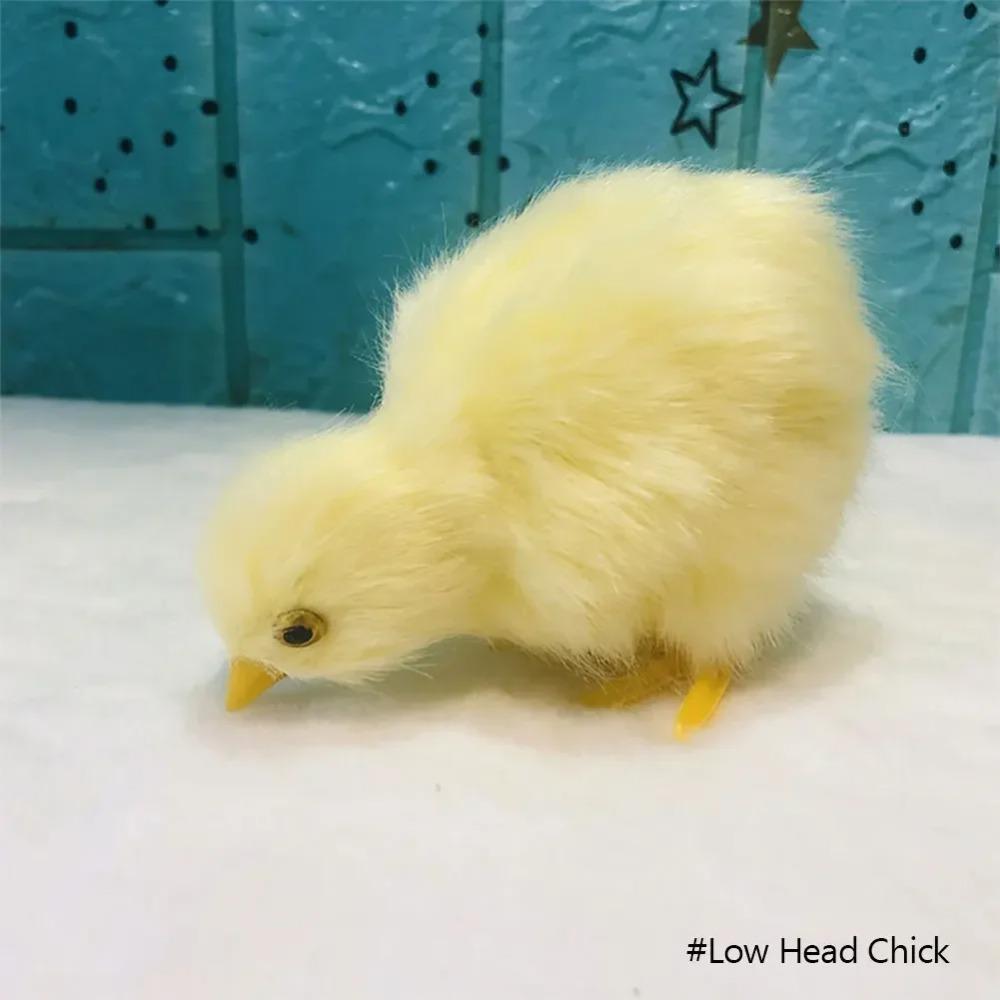 Simulazione Pulcino Coniglio Peluche Giocattolo Bambini Cognizione Pollo Modello Figurina Realistico Animale Peloso Bambola Pollo Regalo di Pasqua