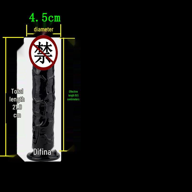 High Transparency Thick Suction Cup Dildo for Women - Flirting Adult Toy