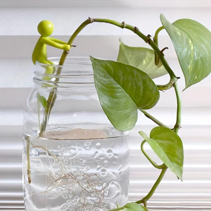 

1 шт. Симпатичные декоративные опоры для растений, идеальный подарок, аксессуары для растений для садоводов и любителей комнатных растений жёлтый