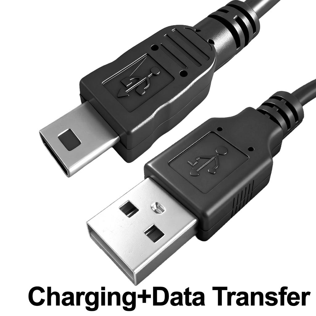 Mini USB Cable USB To Mini B Male Quick Charging Cables for MP3 MP4 Player Car DVR GPS Camera High-speed Data Transfer Wire Cord