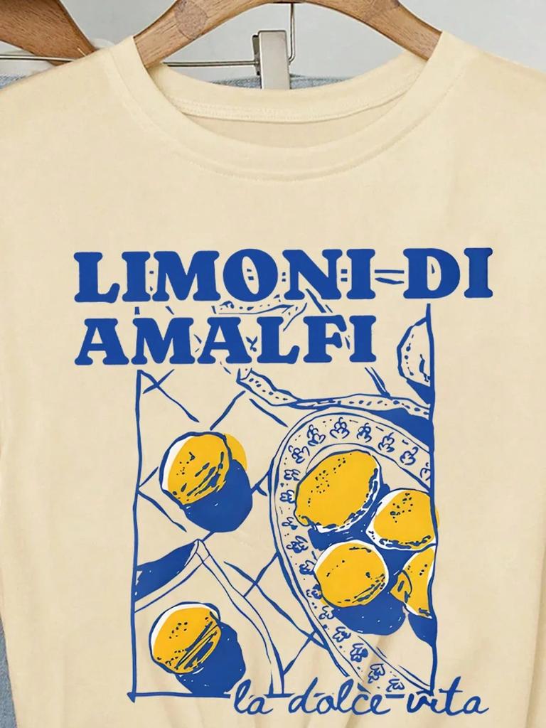 ZX Tee Limoni Di Amalfi Lemon Graphic Women New Trend Collection T