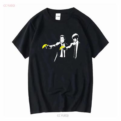 BANKSY PULP FICTION WOMENS T SHIRT Sizes Small To XL Long or Short Sleeves Vintage Washed Designer Clothes Unisex Comfortable