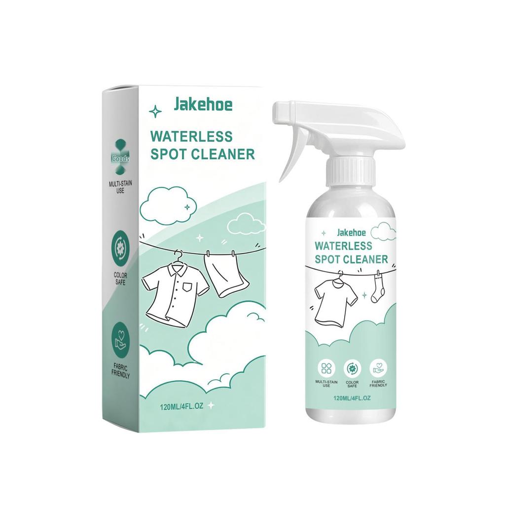 JAKEHOE Waterless Spot Cleaner: Rinse-Free Fabric Stain Remover