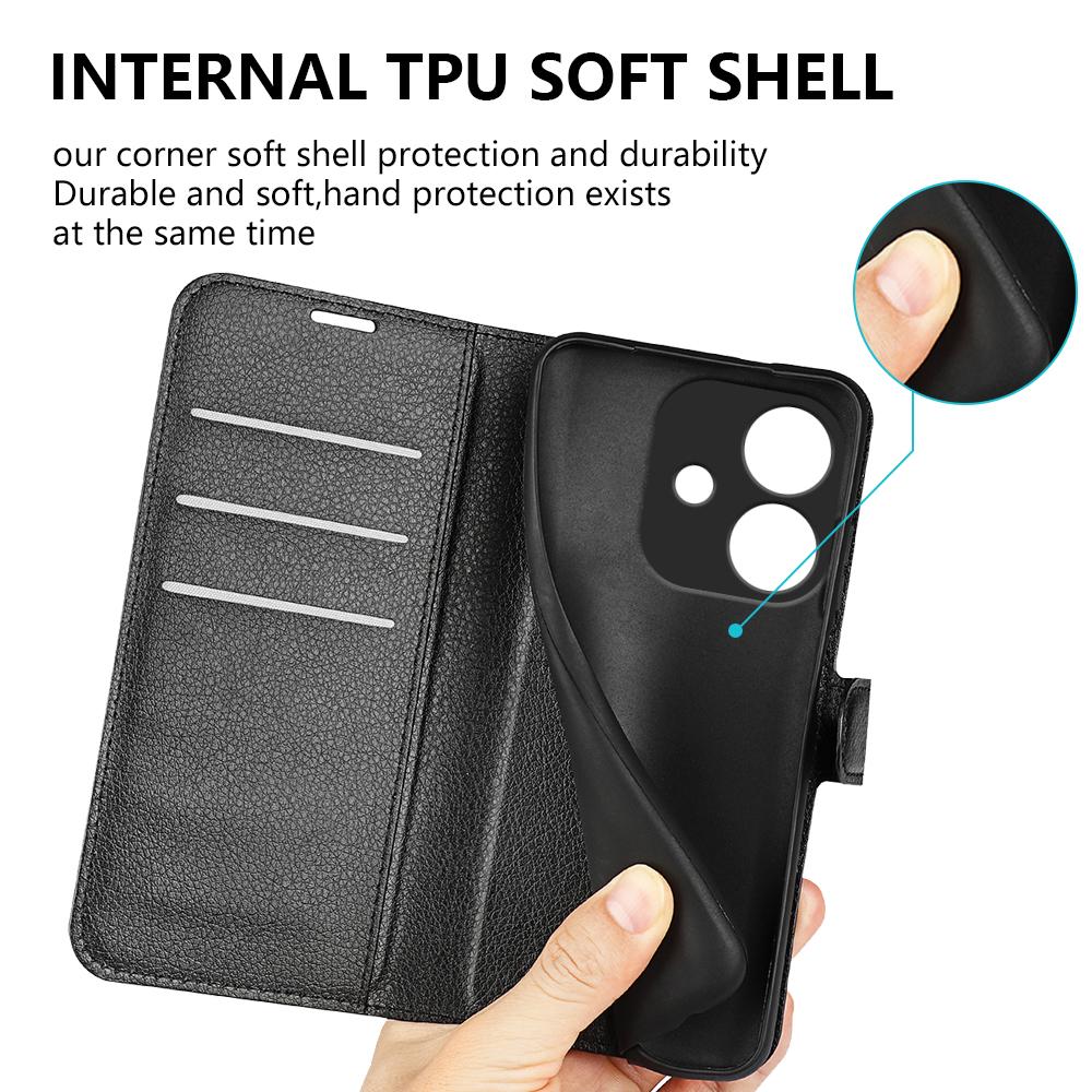 For Oppo A3x 5G/A3x 4G/A3 5G/A3 4G/A60 5G/A40 4G Case Litchi Texture Shockproof Leather Wallet Phone Cover