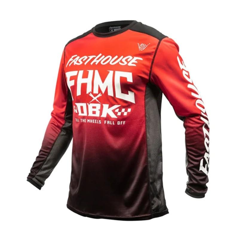 FASTHOUSE Schnelltrocknendes Langarm-Radtrikot Mountainbike Downhill-Rennen Outdoor-Trail-Fahren