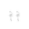 925 Silver Lotus Tassel Earrings - Anti-allergy, High-End 2025 Summer Style