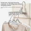 New 6 Hole Clothes Hanger Foldable Plastic Clothing Organizer Lightweight Space Saving Jacket Drying Rack for Outdoor Travel